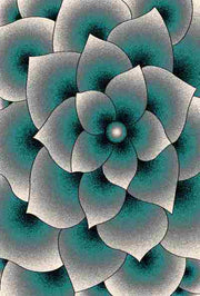 PREMIUM Rug Design 11301 Turquoise 4x6 (3'9x5'3")"