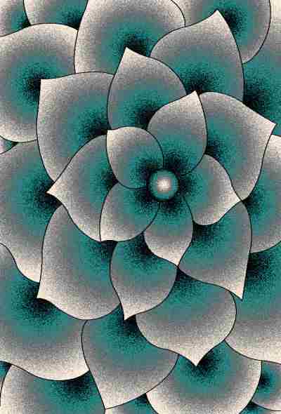 PREMIUM Rug Design 11301 Turquoise 4x6 (3'9x5'3")"