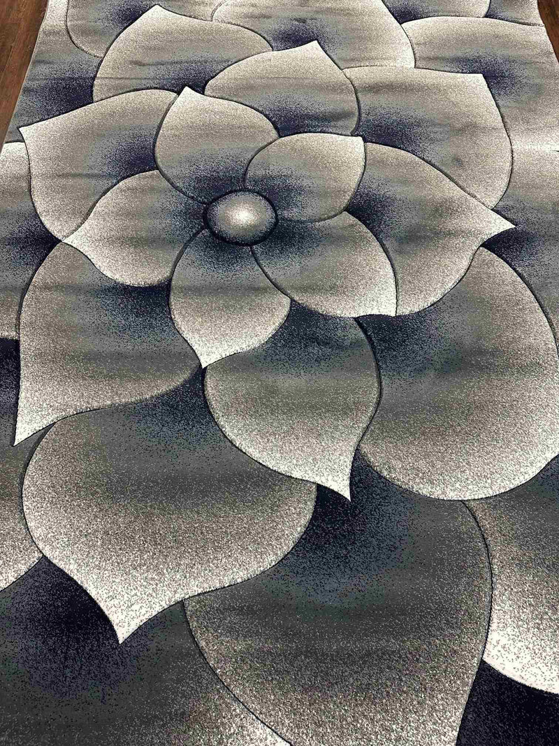 PREMIUM Rug Design 11301 Grey 7 Foot Round (6'6x6'6" Round)"