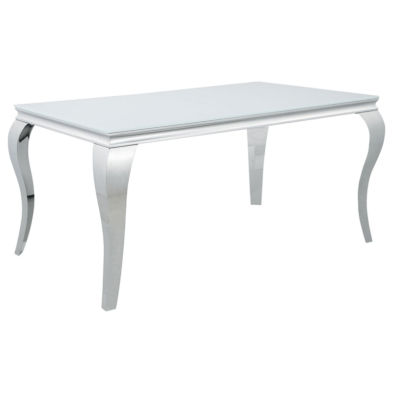 Carone Rectangular 61-inch Glass Top Dining Table