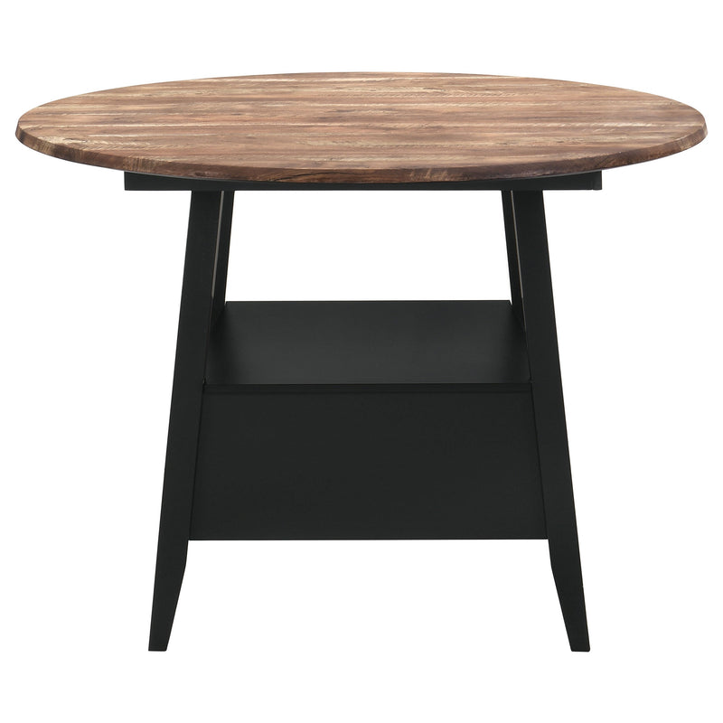 Mesa de comedor a la altura de la encimera Gibson Round de 50 pulgadas, color roble Yukon
