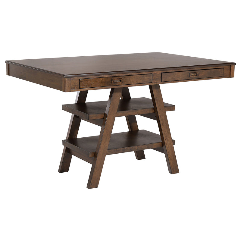 Juego de comedor rectangular de 5 piezas Dewey Nogal