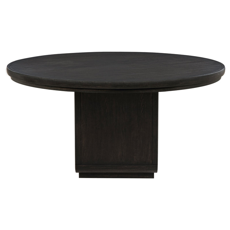 Juego de mesa de comedor redonda Leandro, color bruñido