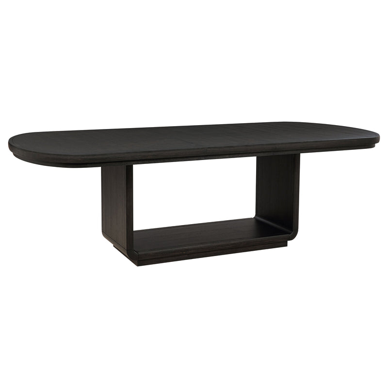 Juego de comedor rectangular Leandro bruñido