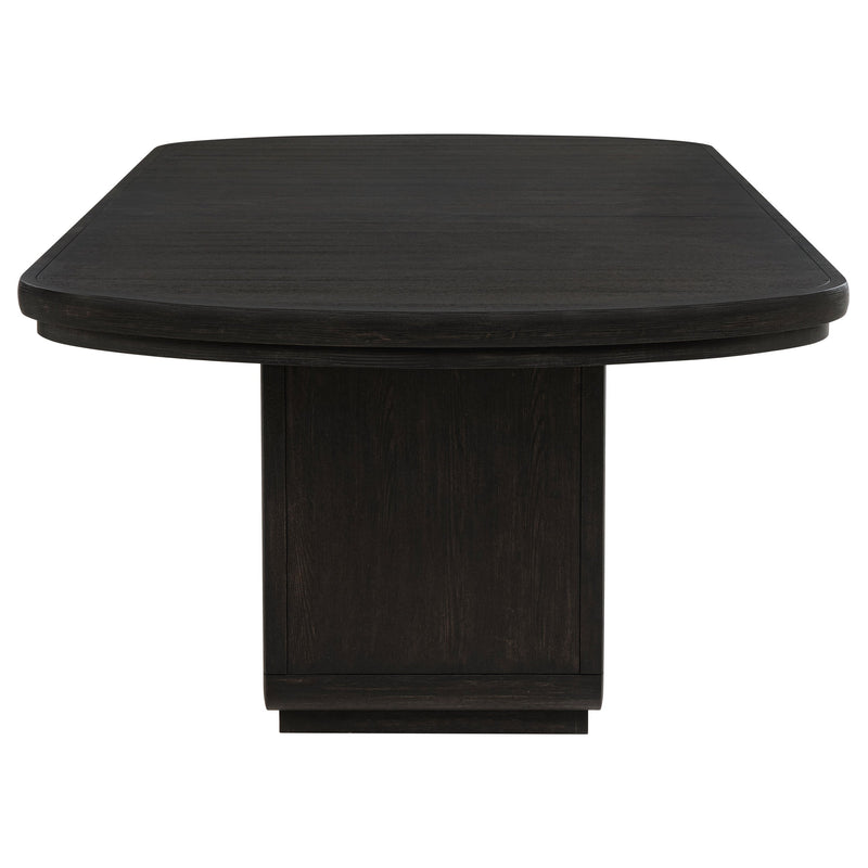 Juego de comedor rectangular Leandro bruñido