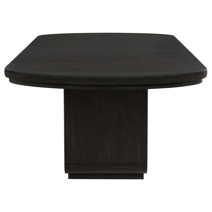 Leandro 78-inch Extension Dining Room Table Burnished Black