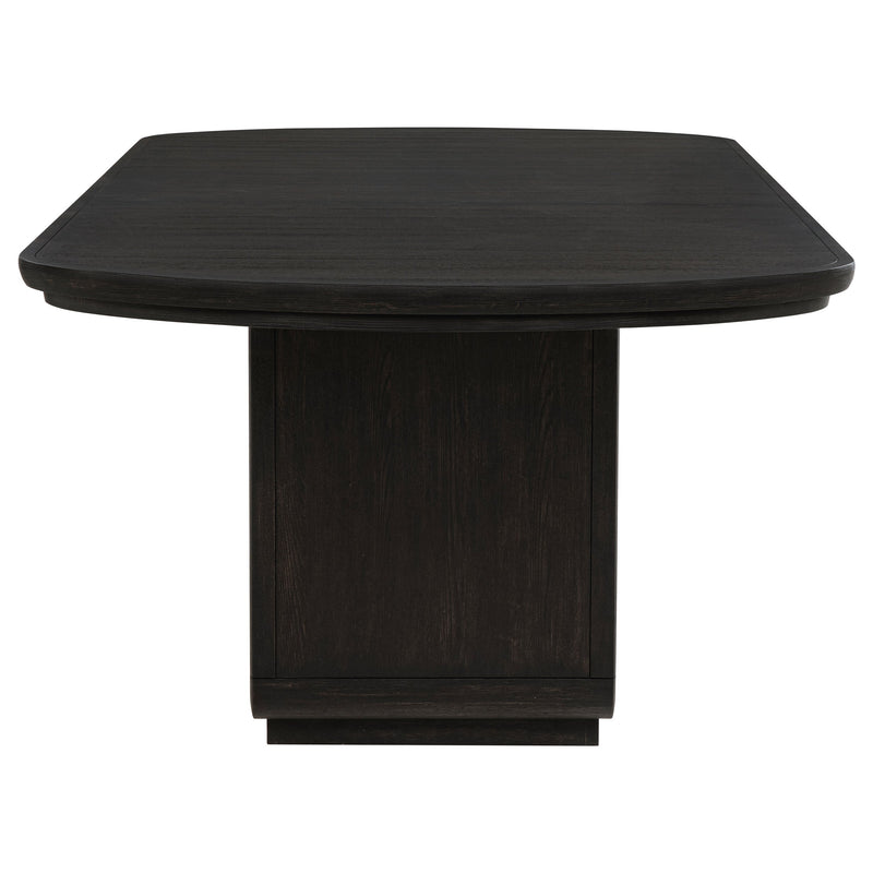 Leandro 78-inch Extension Dining Room Table Burnished Black