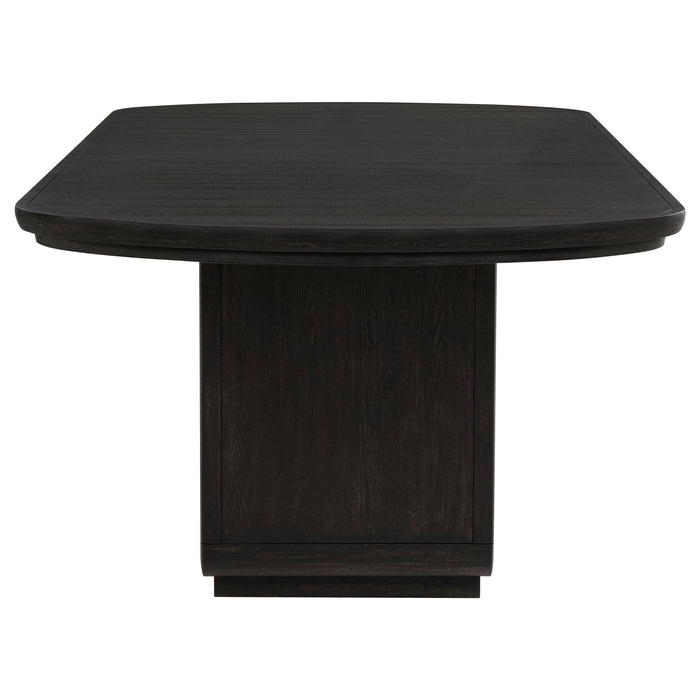 Leandro 78-inch Extension Dining Room Table Burnished Black