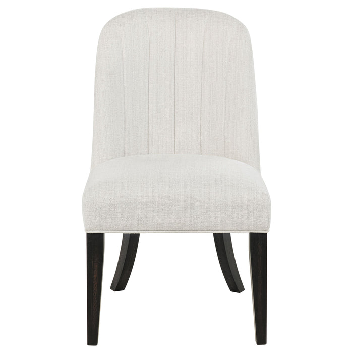 Leandro Upholstered Dining Side Chair Cream (Set of 2)
