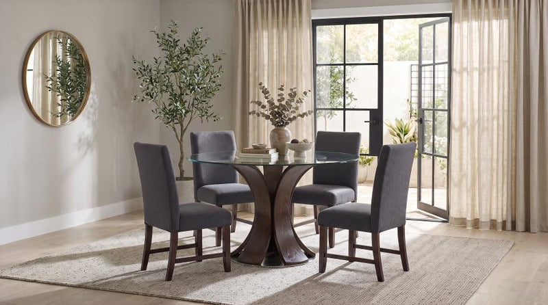 Naser 5-piece 48-inch Round Dining Table Set