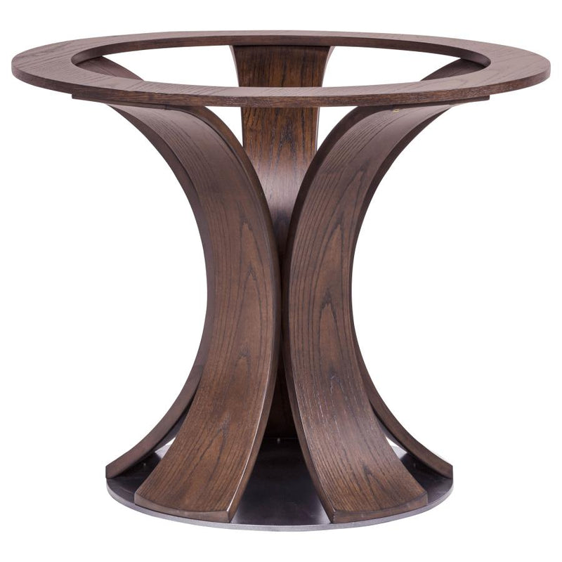 Naser 48-inch Round Glass Top Dining Table