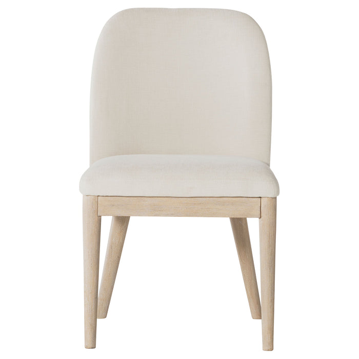 Solano Upholstered Dining Side Chair Beige (Set of 2)