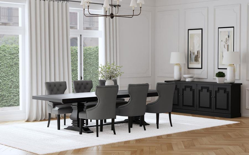 Juego de mesa de comedor extensible Florence de 126 pulgadas