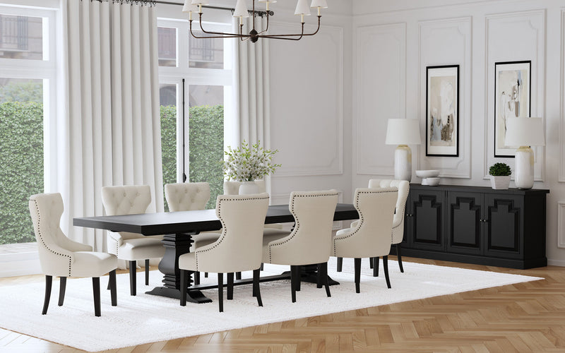 Juego de mesa de comedor extensible Florence de 126 pulgadas
