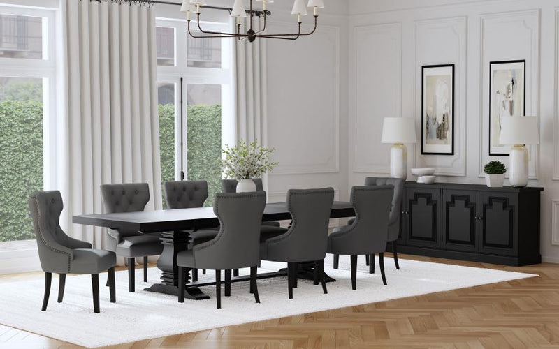 Juego de mesa de comedor extensible Florence de 126 pulgadas