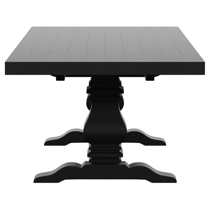 Florence  126-inch Extension Dining Table Set Beige