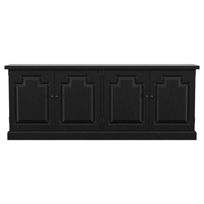 Florence 4-door Dining Sideboard Buffet Distressed Black