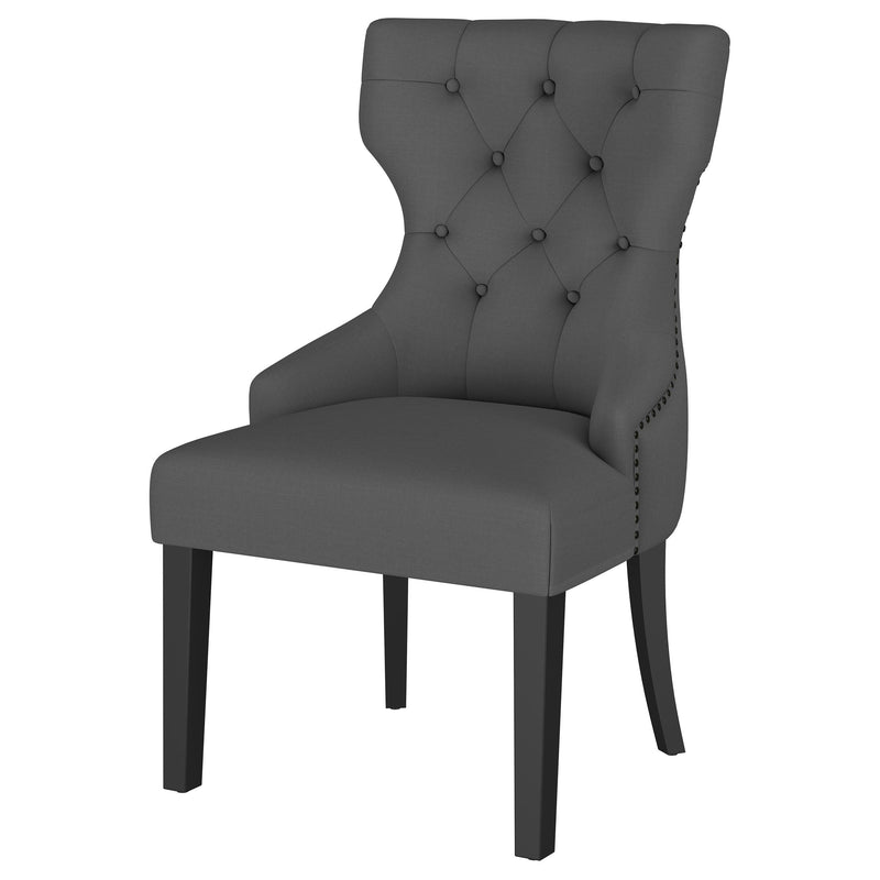 Silla de comedor tapizada con botones Baney