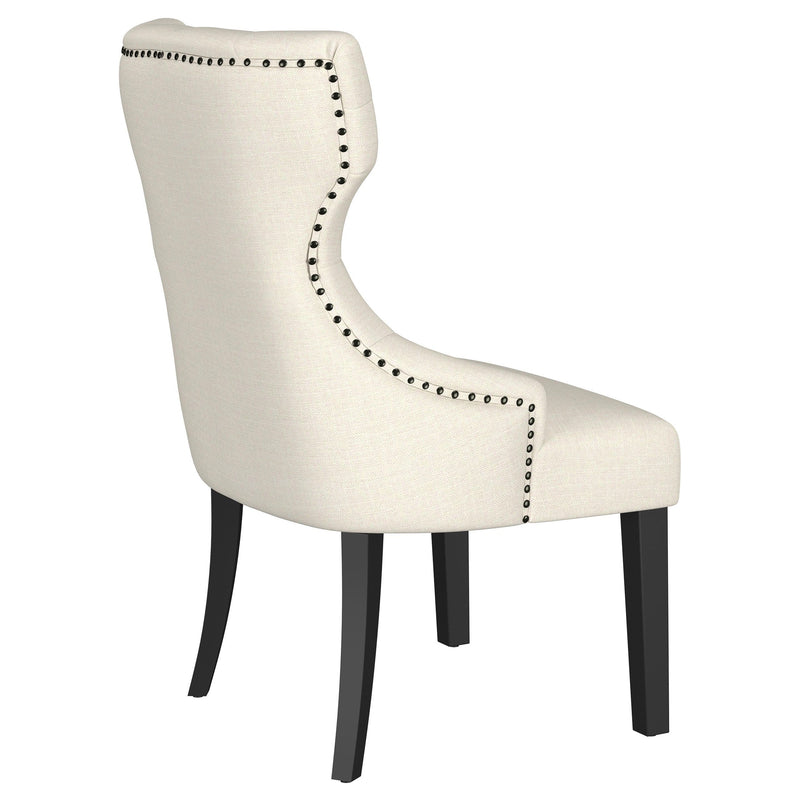Silla de comedor tapizada con botones Baney