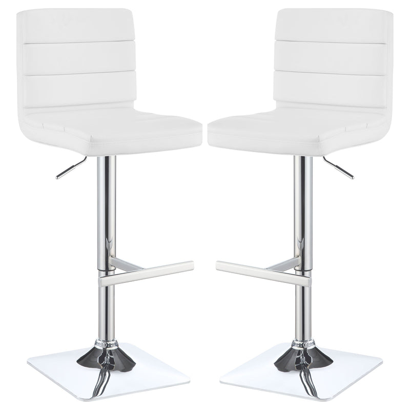 Bianca Upholstered Adjustable Bar Stool (Set of 2)