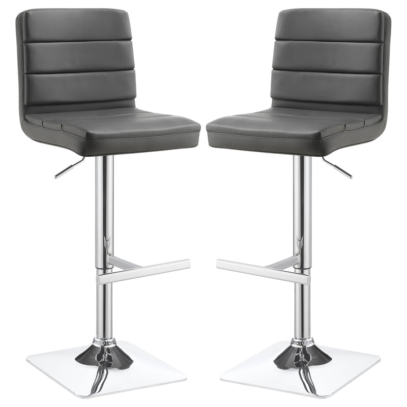 Bianca Upholstered Adjustable Bar Stool (Set of 2)