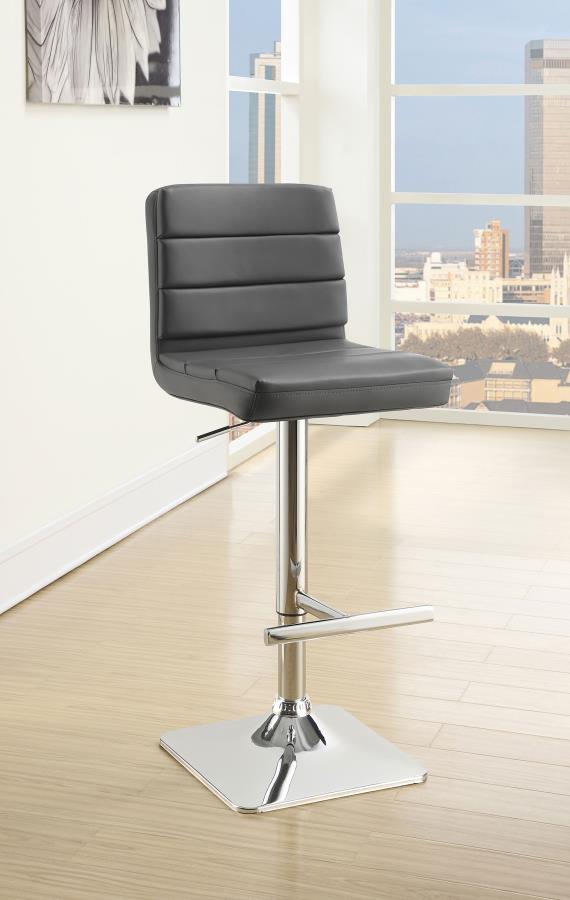 Bianca Upholstered Adjustable Bar Stool (Set of 2)