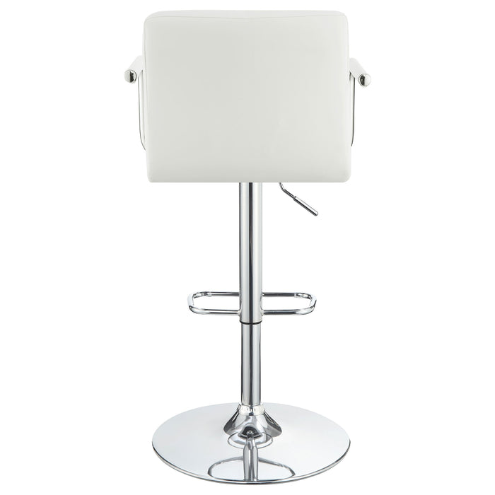 Palomar Adjustable Height Bar Stool Black and Chrome