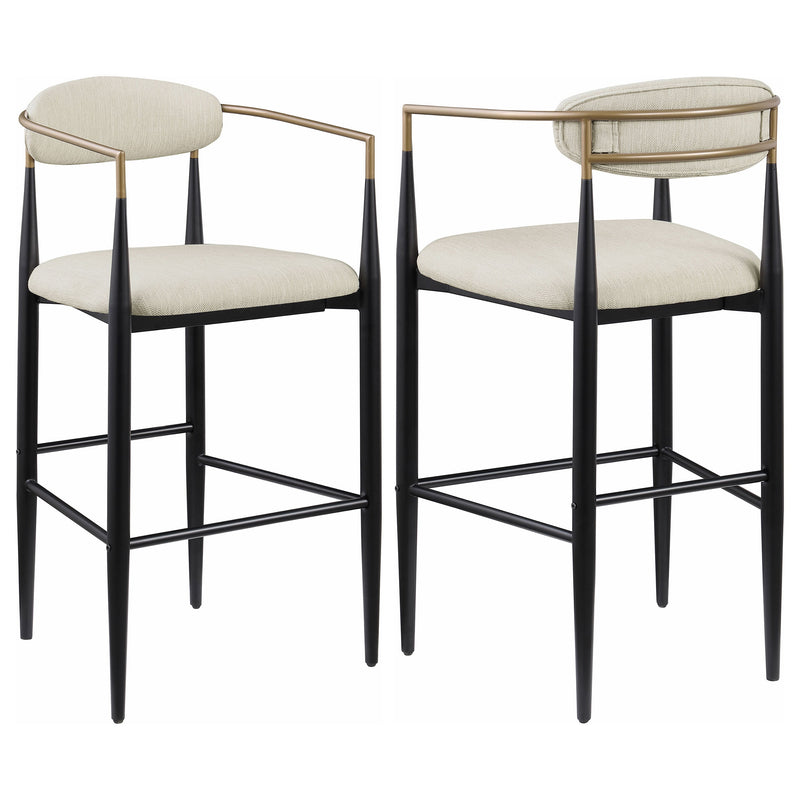 Tina Fabric Upholstered Bar Chair (Set of 2)