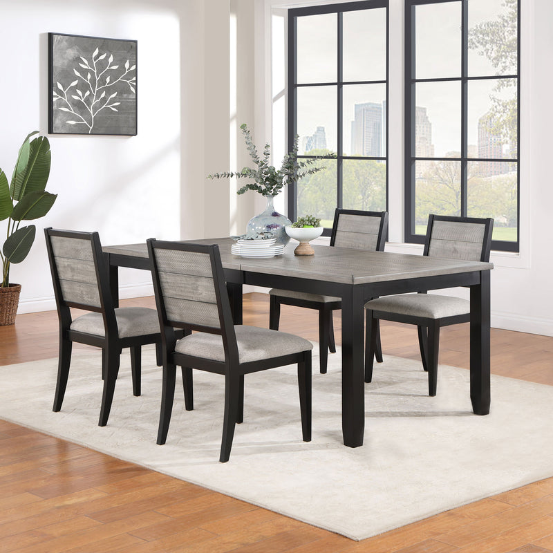 Juego de comedor con hoja de extensión rectangular Elodie