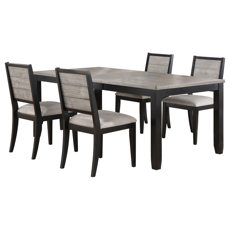 Juego de comedor con hoja de extensión rectangular Elodie