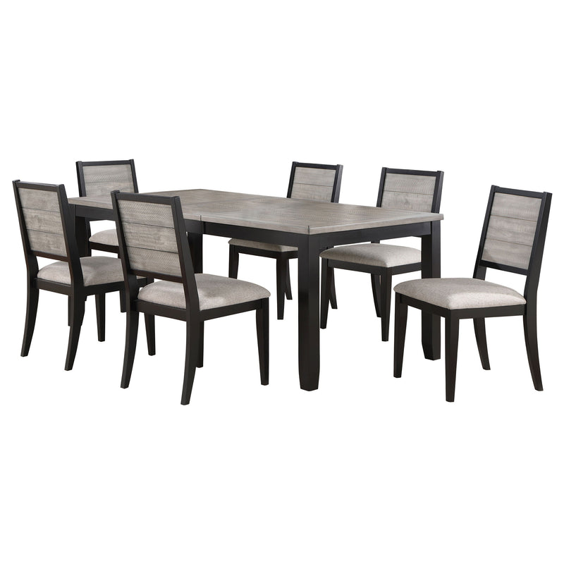 Juego de comedor con hoja de extensión rectangular Elodie