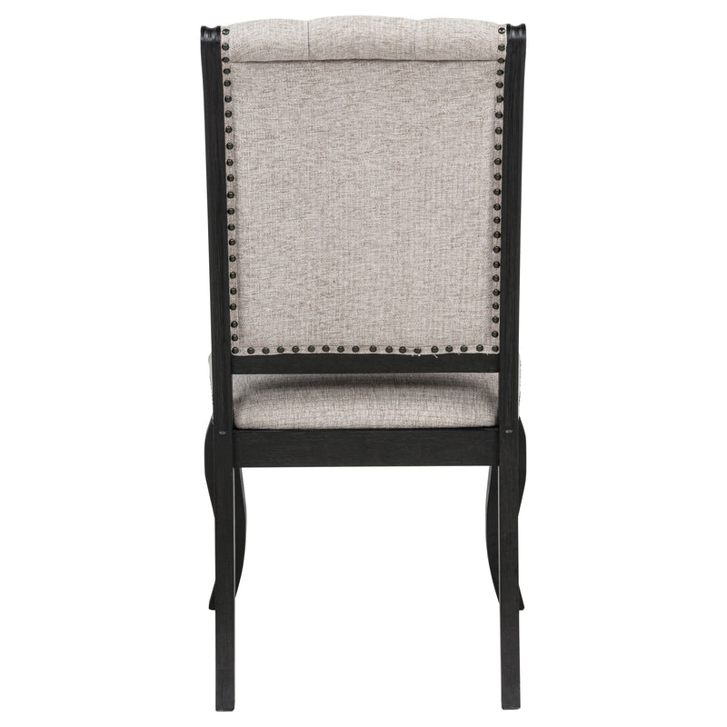 Silla de comedor tapizada Phelps Noir desgastado color canela (juego de 2)