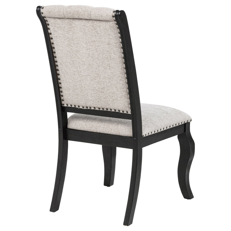 Silla de comedor tapizada Phelps Noir desgastado color canela (juego de 2)