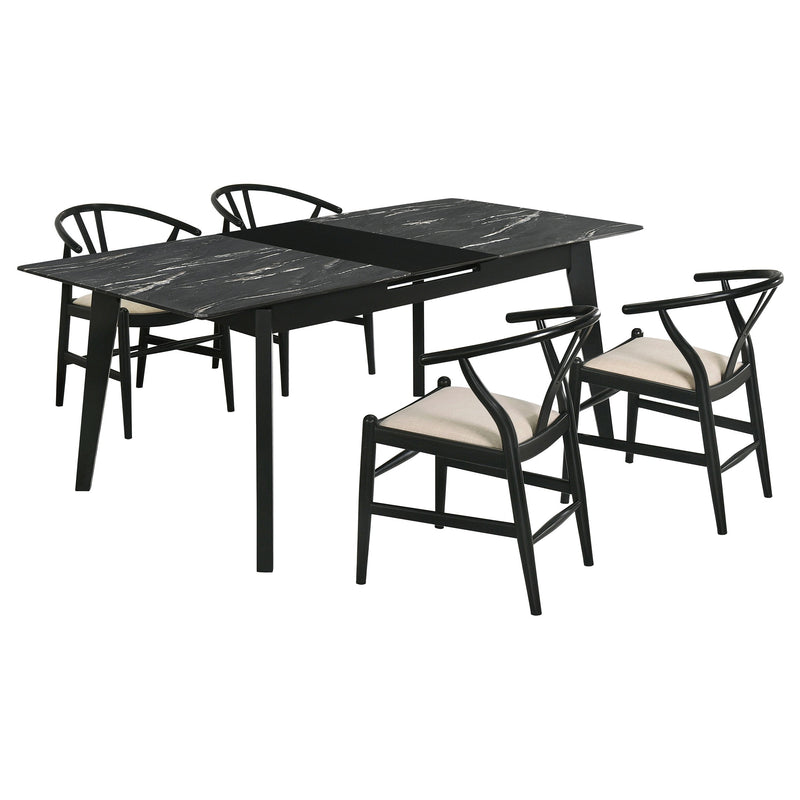 Juego de mesa de comedor con extensión Crestmont