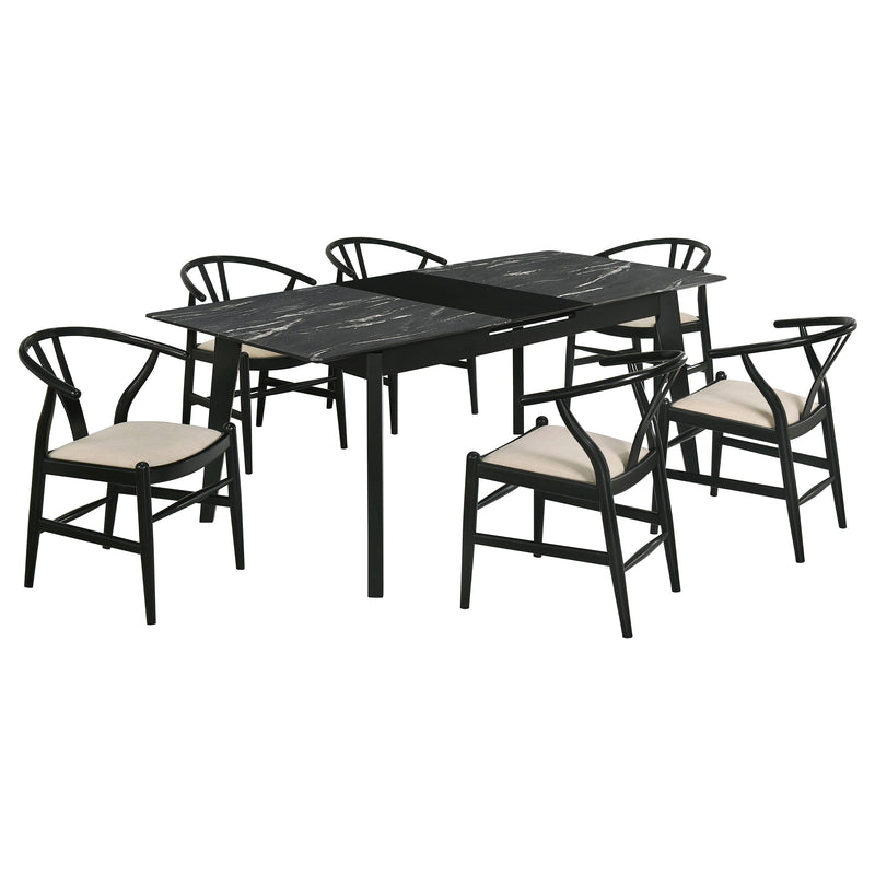 Juego de mesa de comedor con extensión Crestmont