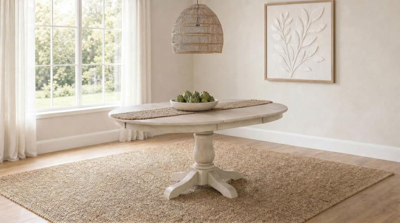 Orrison Oval 62-inch Wood Extension Leaf Dining Table