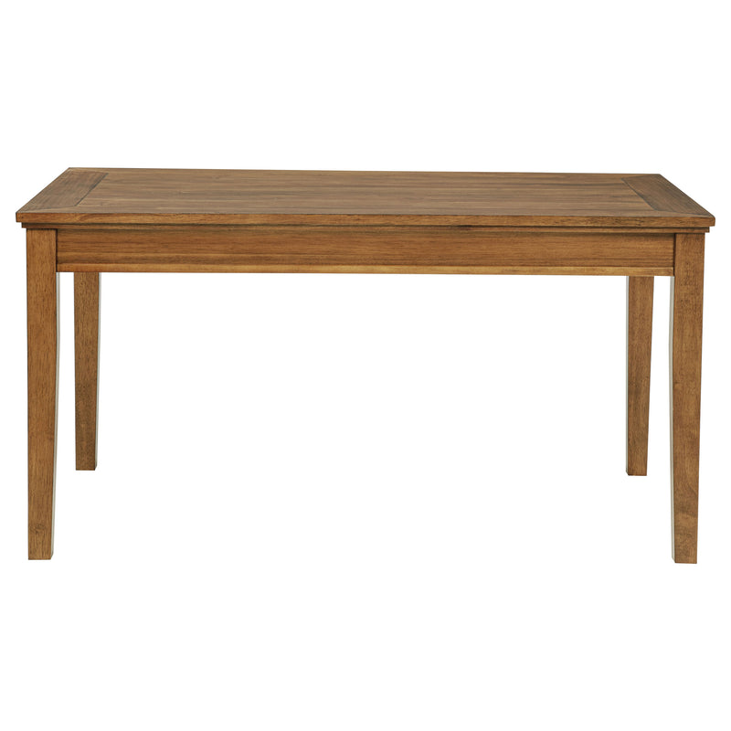 Juego de comedor rectangular de madera de 5 piezas Atwood, marrón cálido