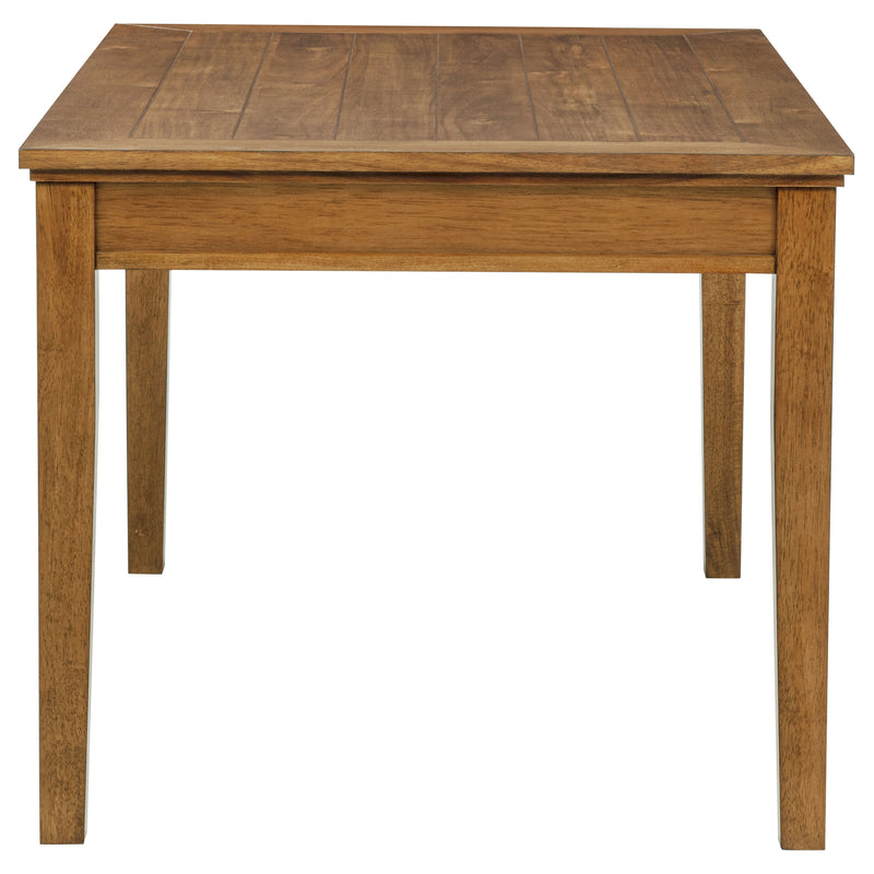 Juego de comedor rectangular de madera de 5 piezas Atwood, marrón cálido