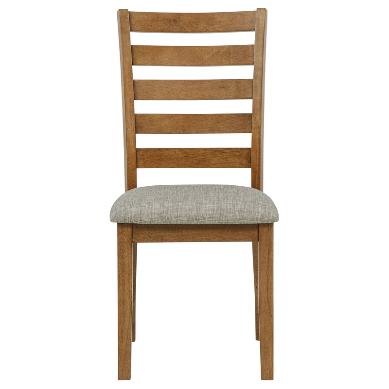 Juego de comedor rectangular de madera de 5 piezas Atwood, marrón cálido