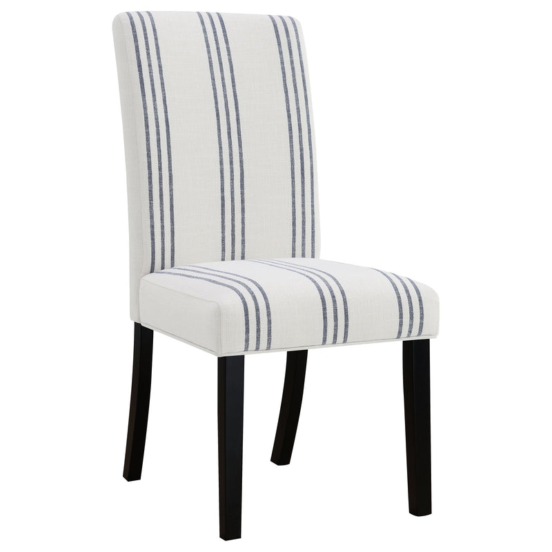 Silla lateral de comedor tapizada Herran beige (juego de 2)