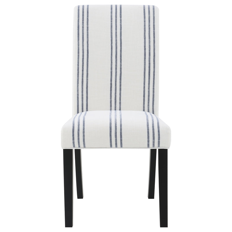 Silla lateral de comedor tapizada Herran beige (juego de 2)