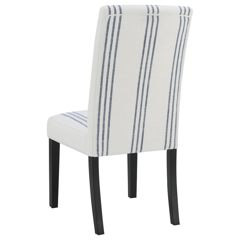 Silla lateral de comedor tapizada Herran beige (juego de 2)