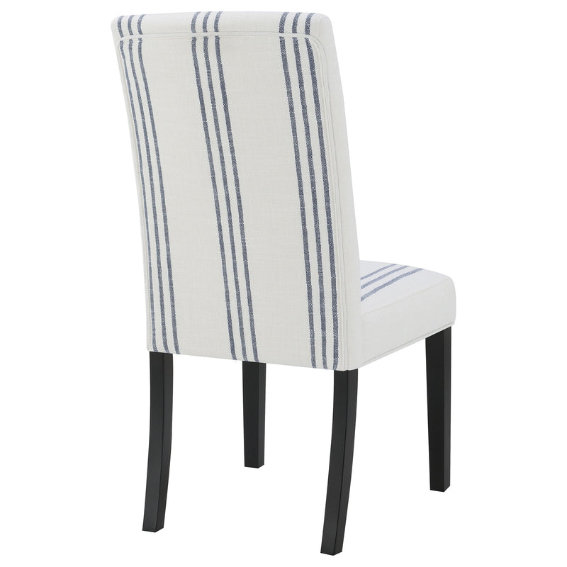Silla lateral de comedor tapizada Herran beige (juego de 2)