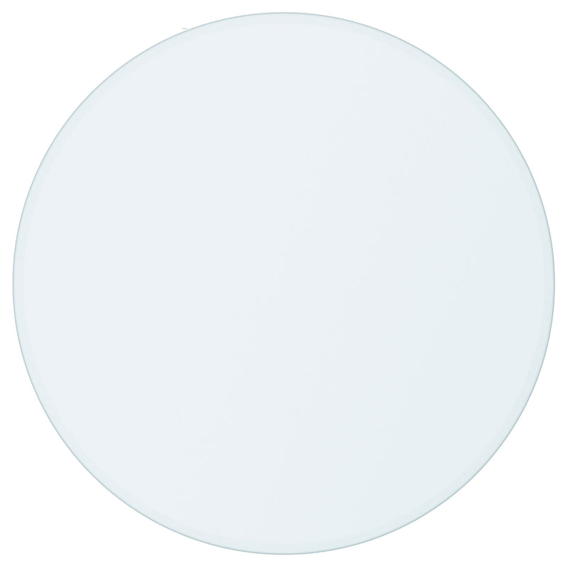 Juego de comedor Paxton de 5 piezas de altura de mostrador con tapa de cristal redonda, beige