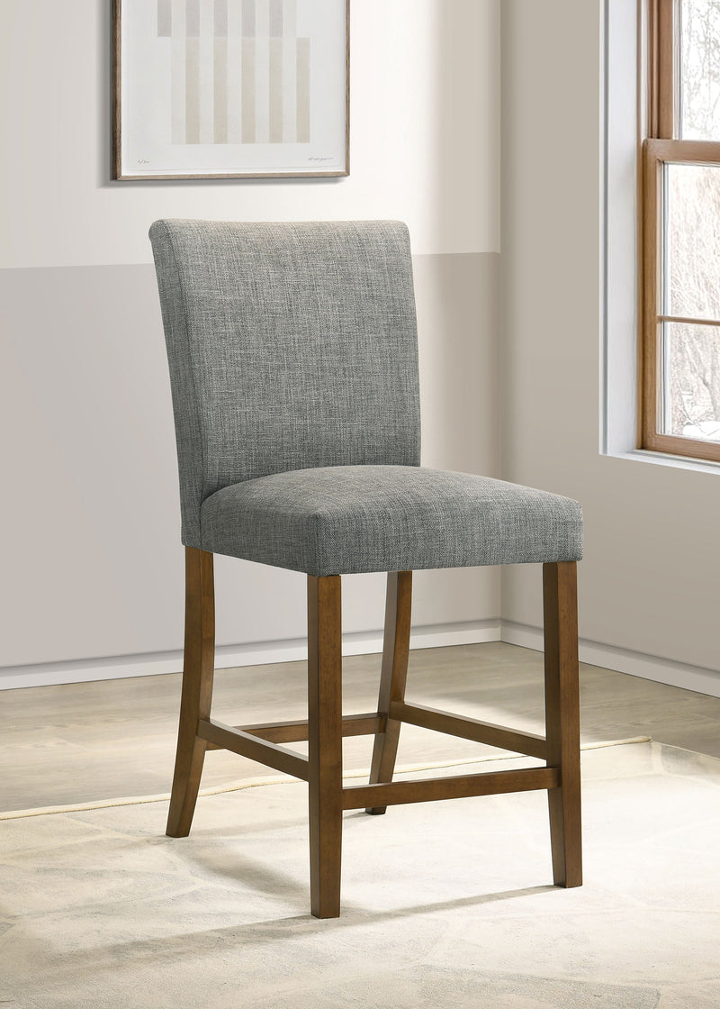 Sillas de comedor tapizadas Paxton de altura de mostrador, verdes (juego de 2)