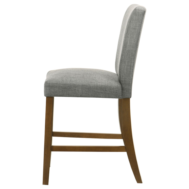 Sillas de comedor tapizadas Paxton de altura de mostrador, verdes (juego de 2)
