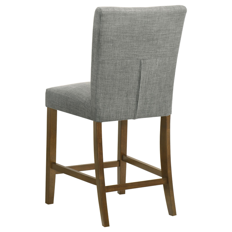 Sillas de comedor tapizadas Paxton de altura de mostrador, verdes (juego de 2)