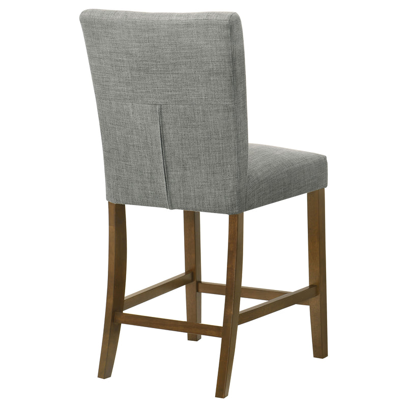 Sillas de comedor tapizadas Paxton de altura de mostrador, verdes (juego de 2)