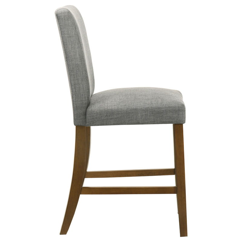 Sillas de comedor tapizadas Paxton de altura de mostrador, verdes (juego de 2)