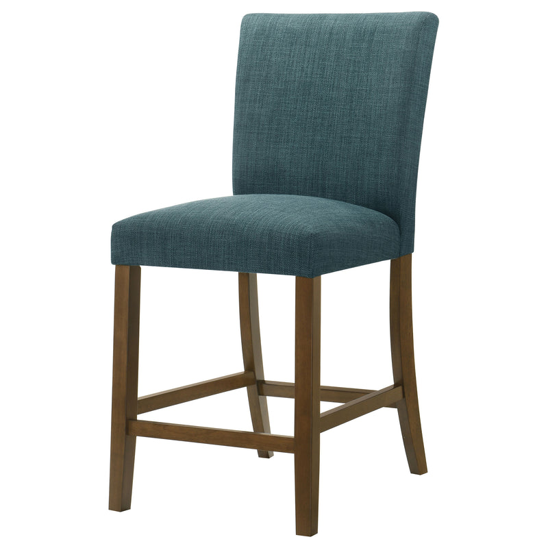 Sillas de comedor tapizadas Paxton de altura de mostrador, verdes (juego de 2)